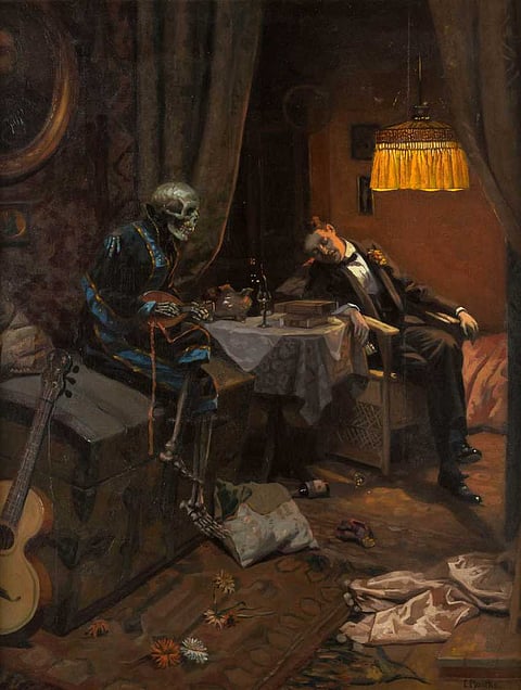 The Drinker (1914) by artist Erich Plontke