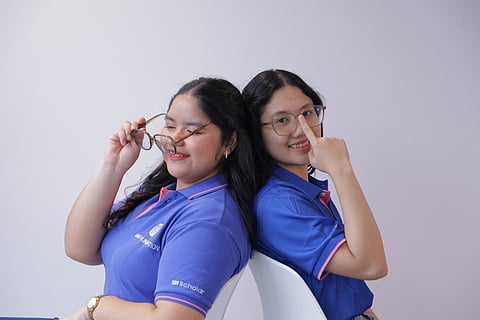 Elmalia (right) and her fellow SM Scholar, Fermina Dela Cruz, are ready to face the world.