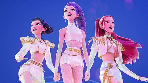 Zoey, Rumi and Mira of Huntr/x. 