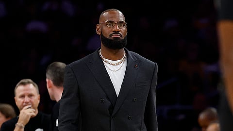 
LEBRON James gets reduced into a mere spectator during the Los Angeles Lakers’ 109-119 loss to the Golden State Warriors in the opener of the 2025-2026 NBA Season.   