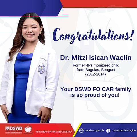 Former 4Ps child from Cordillera now licensed physician