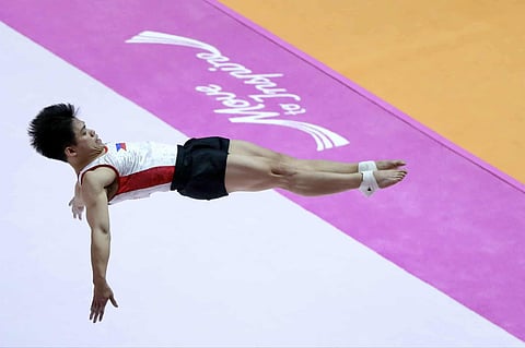
Paris Olympic double gold medalist Carlos Yulo settles for a bronze medal in the 53rd FIG Artistic Gymnastics World Championships on Friday in Jakarta, Indonesia.