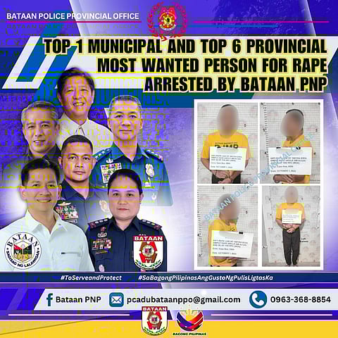 Pilar’s top wanted person arrested inside Bataan jail