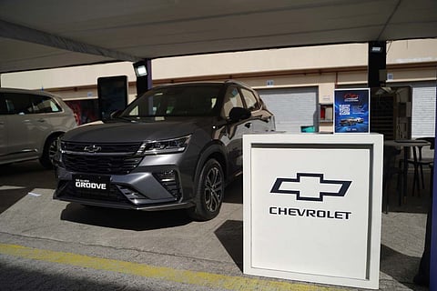 THE All-New Chevrolet Groove stands out at the brand’s exhibit in Clark.
