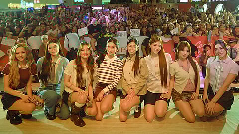 BINI donning cozy fits with their fans, Blooms.