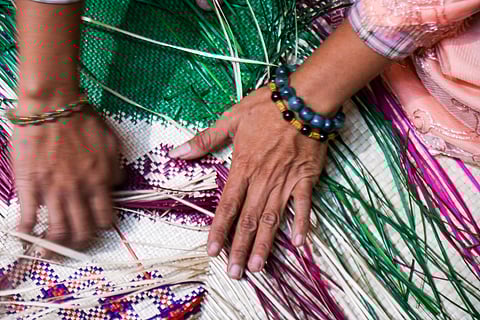 Traditional weaver from Tawi-Tawi