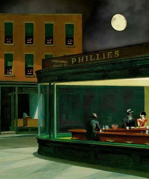 Edward Hopper's 1942 painting, "Nighthawks"