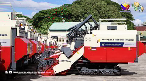 Some P35.7-million worth of farm machineries were distributed to qualified farmer cooperatives and associations at the Research Outreach Station for Lowland Development at Barangay Paraiso, Tarlac City, on 24 October 2025.