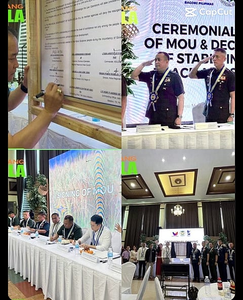 PEACE ACCORD | Military and government officials formalize Nueva Ecija's Stable Internal Peace and Security (SIPS) status in a ceremonial MOU signing on 29 October 2025.