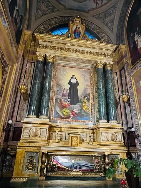 Remains of Saint Maria Domenica Mazzarello, co-foundress of the Salesian Sisters with Saint John Bosco.