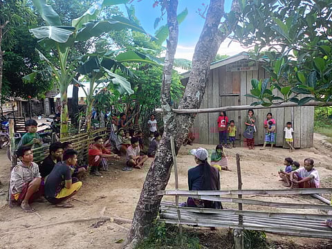 Doing community work.