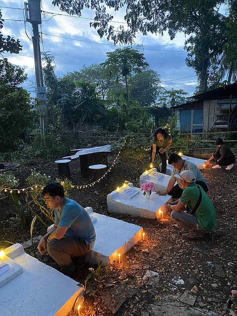 Every All Souls’ Day, employees of the Bureau of Fisheries and Aquatic Resources (BFAR) Bicol visit and light candles at the graves of 14 whales and dolphins that died in various areas in the Bicol Region.