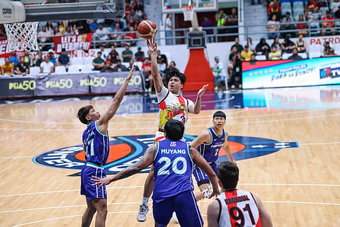 
JUAMI Tiongson shows the way for San Miguel Beer with a fourth-quarter explosion for a 96-90 win over Converge in the PBA Season 50 Philippine Cup.