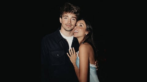 Charles Leclerc and Alexandra Saint Mleux
