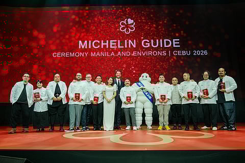 Inaugural Michelin Guide Philippines honorees together with Tourism department and Michelin Guide officials