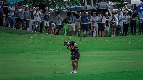 MIGUEL Tabuena sends the crowd roaring with his victory in the International Series Philippines.
