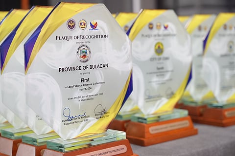 Around P3.4-billion worth of revenues collected has put the Province of Bulacan in the top spot in Local Source Revenue Collections for Fiscal Year 2024 during the Bureau of Local Government Finance (BLGF) 38th Founding Anniversary and Stakeholders’ Recognition.