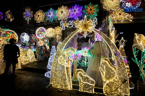 (November 08 2025) Dazzling lights from the Christmas lantern for sale along the road in San Fernando, Pampanga a Lantern capital of the Philippines. Photo/Analy Labor
