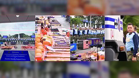 PRO3 conducts simultaneous disaster equipment inspection at Camp Olivas on 8 November.