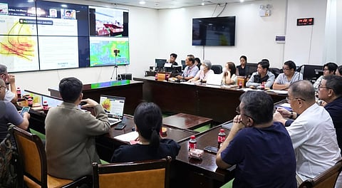 Gov. Arthur Defensor Jr. calls on the Provincial Community Defense Action Cluster to bolster disaster preparedness ahead of Severe Tropical Storm Fung-Wong (Uwan).