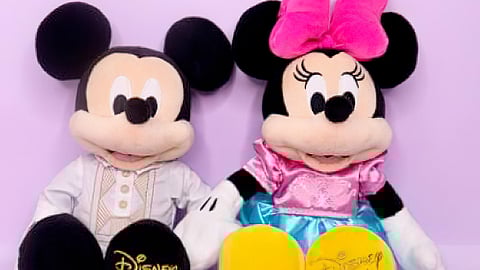 The shoes have it: Minnie and Mickey.