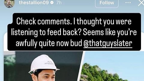 The now viral post of Albie Casino