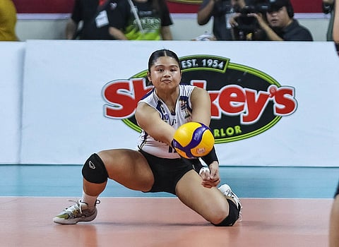 
SAM Cantada and the NU Lady Bulldogs are zeroing in on their fourth straight title following a 15-25, 25-23, 25-17, 13-25, 15-12 win over the UST Tigresses in Game 1 of their 2025 SSL Preseason Unity Cup best-of-three Finals series late Saturday. 