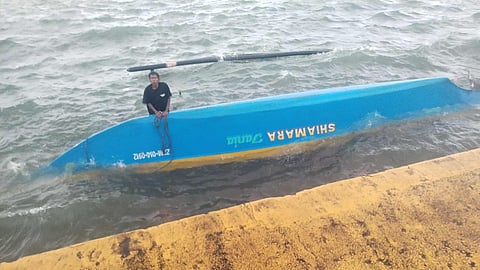 A fisherman was rescued by the Subic Bay Metropolitan Authority (SBMA) and the Philippine Coast Guard (PCG) on the waters of Subic Bay in the morning of November 10, 2025.