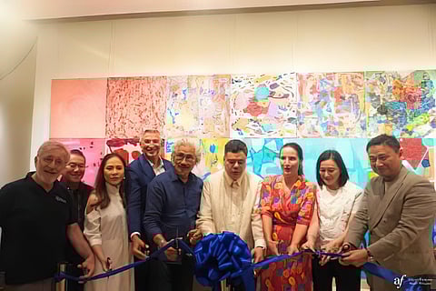 
Joining the artist in opening the exhibit were Hugo Bunzl, Cid Reyes, Jia Santos Estrella, Alliance Française de Manille executive director Olivier Dintingier, Gus Albor, French Ambassador Marie Fontanel, Rowena Ocampo-Ejercito and DepED Secretary Sonny Angara.