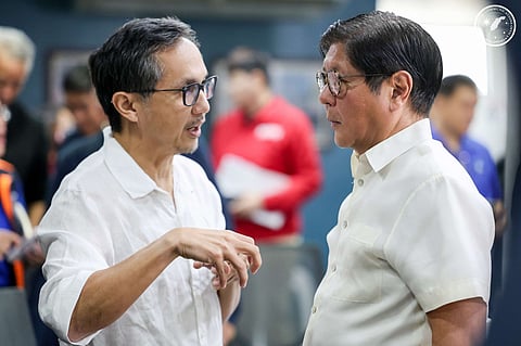 Public Works and Highways Secretary Vince Dizon and President Ferdinand Marcos Jr.