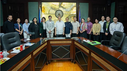 Chief Justice Alexander G. Gesmundo (seventh from left) and Supreme Court (SC) Associate Justice Maria Filomena D. Singh (eighth from right) were presented the results of the Final Report on the Review and Assessment of the Impact of the Justice Zone Model by members of the Governance in Justice Program of the European Union (GOJUST), International Development Law Organization, and the United Nations Office for Project Services on October 29, 2025, at the SC En Banc Conference Room, Manila. (Photo courtesy of the SC Communications Office)