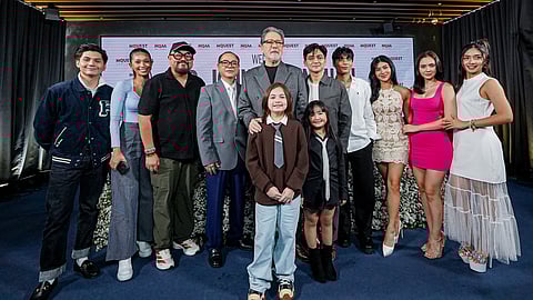 The starmaker Mr. M with the rising stars of MQuest.