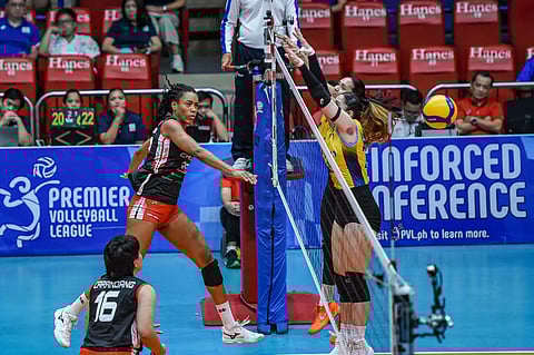 Yuni Robles-Batista explodes for 41 points in Chery Tiggo's five-set squeaker over Capital1 in the 2025 PVL Reinforced Conference.  