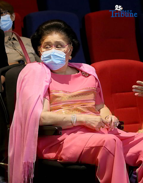 (November 12 2025)  Former First Lady Imelda Romualdez Marcos and MMDA Chairman Don Artes graced the unveiling of a dedication marker at the MMFF Auditorium in Pasig on November 12, 2025. During the month-long celebration of the 50th Founding Anniversary of MMDA. The event honored Marcos, who once served as governor of the then Metro Manila Commission (now the Metropolitan Manila Development Authority or MMDA). Photo/Analy Labor