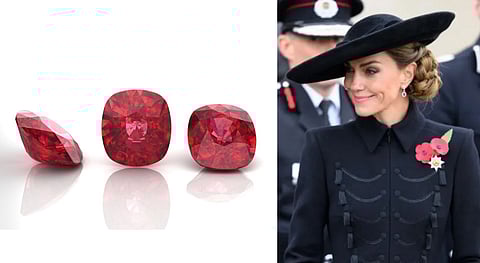 Why Princess Kate wore rubies for Armistice Day