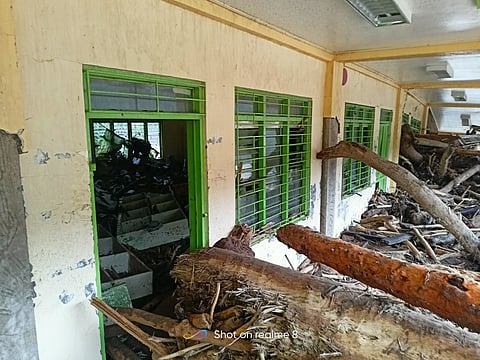 The Alliance of Concerned Teachers (ACT) in the Cordillera Region is calling for accountability over the damaged schools and anomalous government projects caused by Super Typhoon Uwan. Photo Courtesy of DepEd Kalinga.