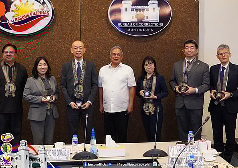 Bureau of Corrections director general Gregorio Catapang Jr. (third from left) welcomes the delegation from the Japanese Ministry of Justice led by Assistant Vice Minister Tsutsumi Yoshiyuki last Thursday.