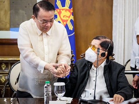 [File Photo] Executive Secretary Lucas Bersamin mourned the passing of Chief Presidential Legal Counsel Juan Ponce Enrile. He cited Enrile’s long tenure as a lawmaker calling him as an "icon of stability"