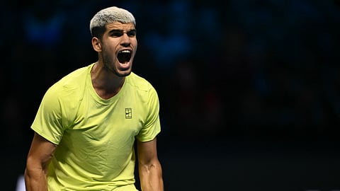 CARLOS Alcaraz will end his season as world No. 1 after advancing to the semifinals of the ATP Finals following a 6-4, 6-1 win over Lorenzo Musetti.