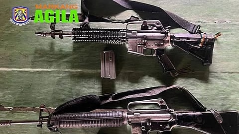 Two members of a communist terrorist group (CTG) surrendered while an arms cache was seized after a joint Law Enforcement Support Operation (LESO) held at Sitio Macua, Brgy. Kabayunan in the town of Doña Remedios Trinidad, Bulacan on November 13, 2025.