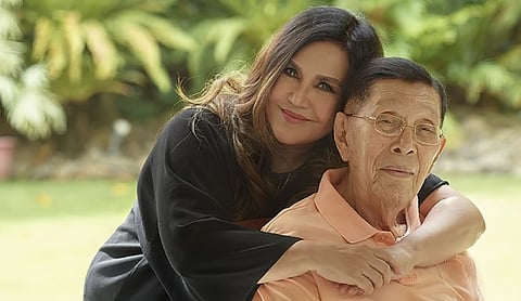 Heart of a father, pride of a daughter The late veteran public servant Juan Ponce Enrile with Katrina by his side.