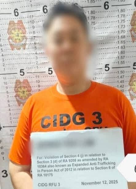 Lim, a Korean national serving as manager, was arrested along with two other suspects as an alleged crypto-trafficking hub was dismantled and two minors were rescued during a joint operation carried out by the authorities at The Knoll BPO Services Building, Barangay Santa Teresita, Angeles City on November 12, 2025.