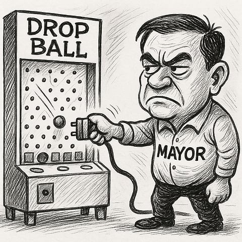 Tabuk City orders shutdown of all 'drop ball' gambling stalls