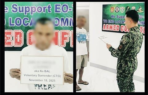 REBEL REBORN | 64-year-old former rebel 'Ka Bal' lays down his arms in Nueva Ecija on 18 November 2025, beginning his journey towards reintegration and a peaceful life.