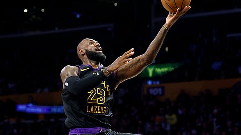 
LEBRON James is back in action to power the Los Angeles Lakers to a 140-126 win over the Utah Jazz in the NBA regular season.  