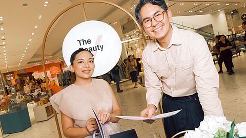 The Beauty Edit founder Nicole Morales and Spatio deputy general manager Martin de Leon.
