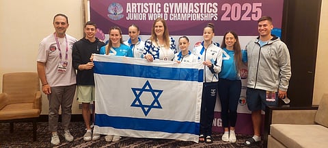 ISRAEL Ambassador to the Philippines Dana Kursh (middle) expresses gratitude for the warm welcome given by the Philippines to Israeli delegates who are competing in the 3rd FIG Artistic Gymnastics Junior World Championships.