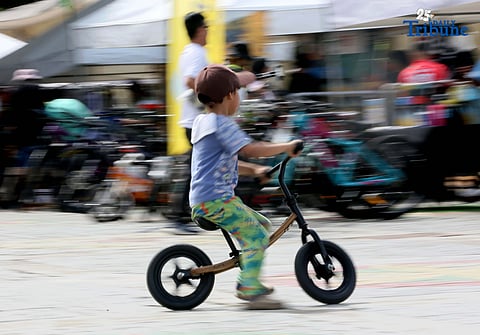 Bike enthusiasts tried bamboo bikes at a bike bazaar at Quezon City Hall days before the celebration of National Bicycle Day.

National Bicycle Day in the Philippines is observed on the fourth Sunday of November, as declared by Proclamation No. 1052, s. 2020. It is celebrated to promote cycling as an eco-friendly form of transportation and to highlight its benefits for public health and the environment.

The event took place on 21 November 2025.