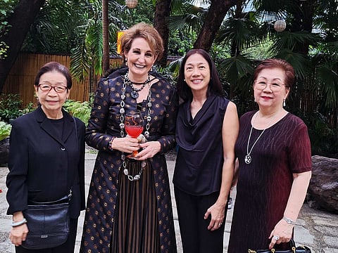 Tina Teehankee, US Ambassador MaryKay Carlson, Jaja Ledesma and Dora Cantada.