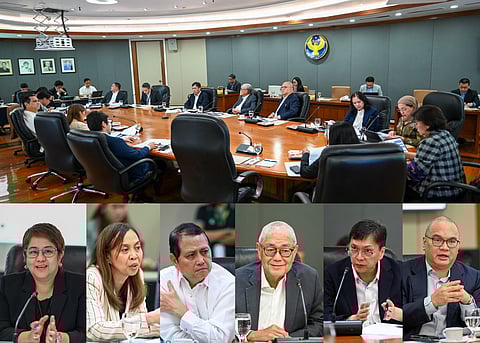 THE Financial Stability Coordination Council (FSCC) meet on 5 November 2025, presided by FSCC Chairman and Bangko Sentral ng Pilipinas (BSP) Governor Eli M. Remolona, Jr. (lower row, fourth from left). Fellow attendees of the meeting include (lower row, from left) BSP Assistant Governor Veronica B. Bayangos; Treasurer of the Philippines Sharon P. Almanza; Philippine Deposit Insurance Corporation President Roberto B. Tan; Insurance Commissioner Reynaldo A. Regalado; and Securities and Exchange Commission Officer-in-Charge Javey Paul D. Francisco.